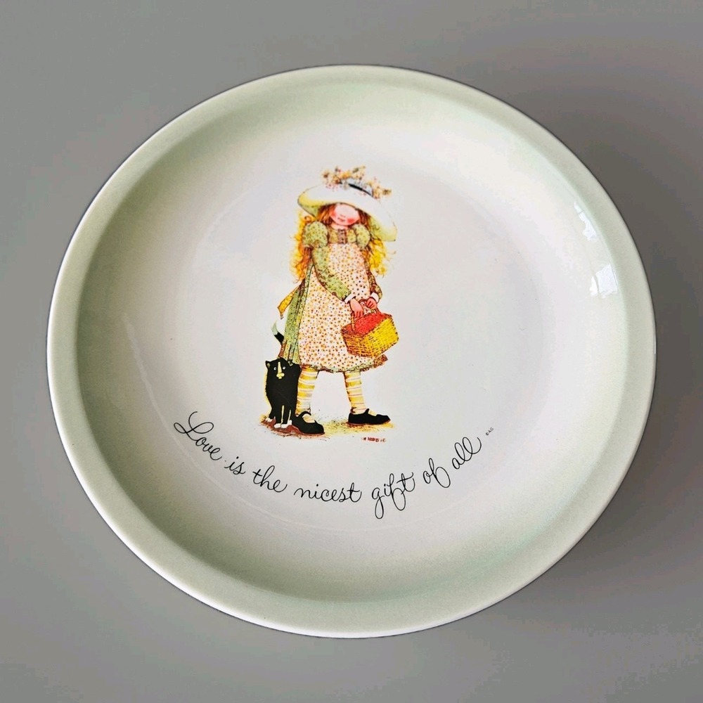 Vtg HOLLY HOBBIE Collectors Edition 10.5"‎ Plate Love is Nicest Gift of All 1972